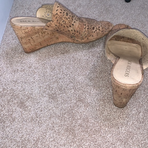 Jack Rogers Ronnie Tan/Brown Wedge Cork Sandal - Picture 5 of 12